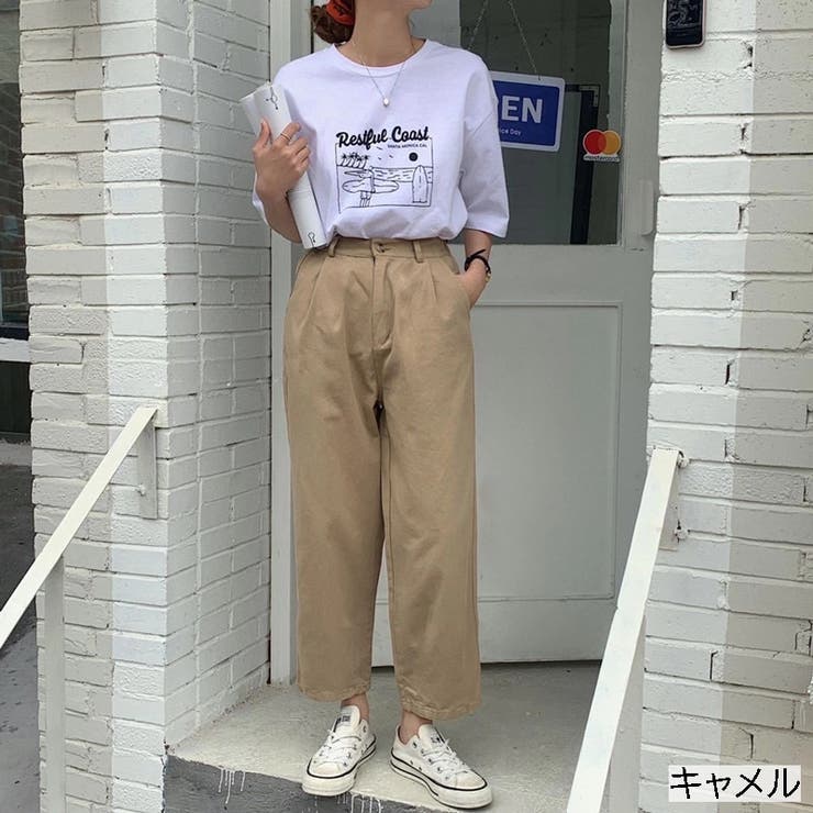 タック入りコットンパンツ チノパン ハイウエスト 品番 Shnw Lady Like レディライク のレディースファッション通販 Shoplist ショップリスト