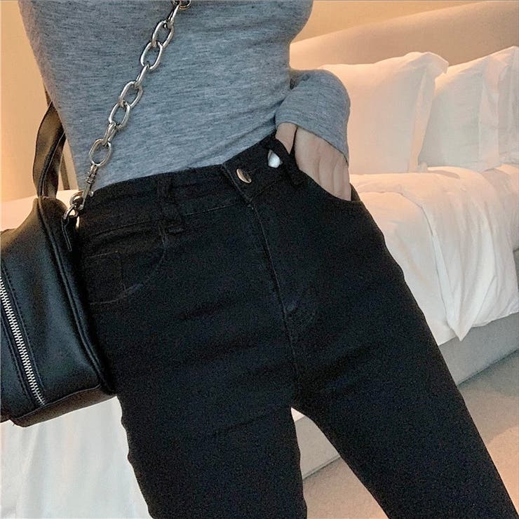 裾フリンジフレアーデニム フレアパンツ パンツ | LADY LIKE  | 詳細画像21 