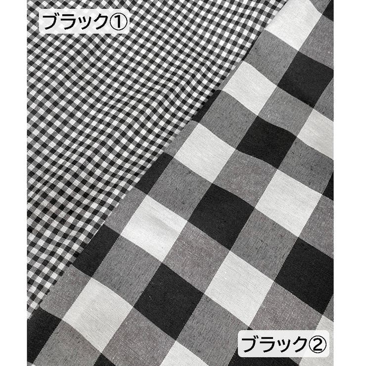 チェック柄キュロットパンツ キュロットスカート ロング丈[品番