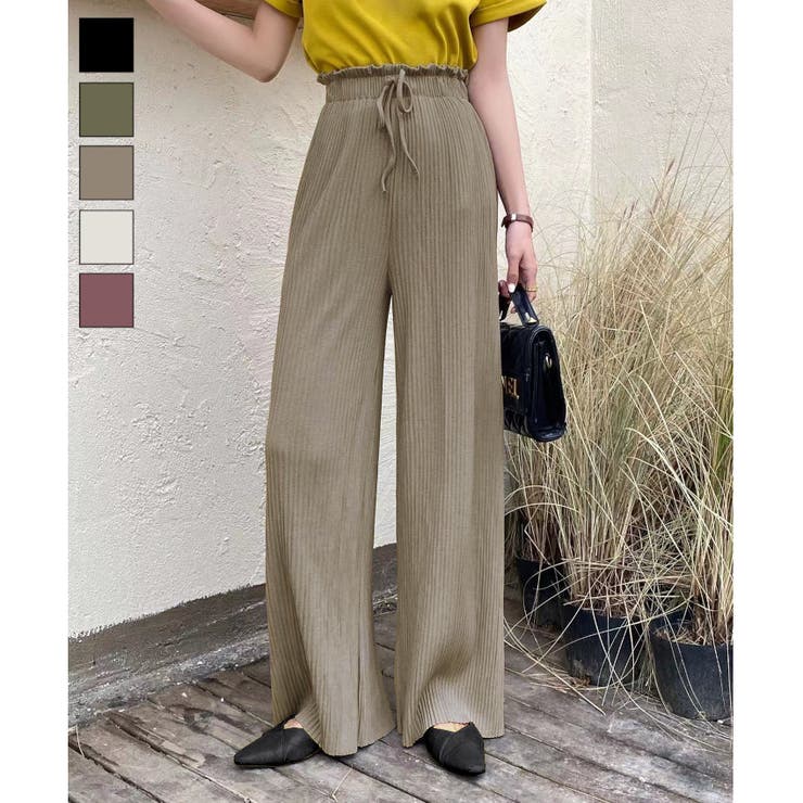 ミニプリーツワイドパンツ | LADY LIKE  | 詳細画像1 