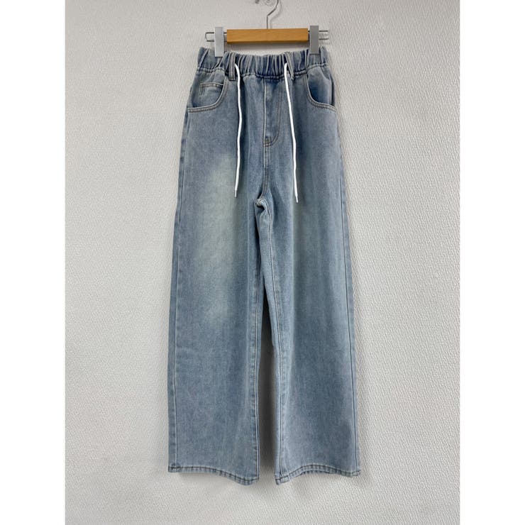 ウエストゴムワイドデニムパンツ[品番：SHNW0010564]｜LADY LIKE