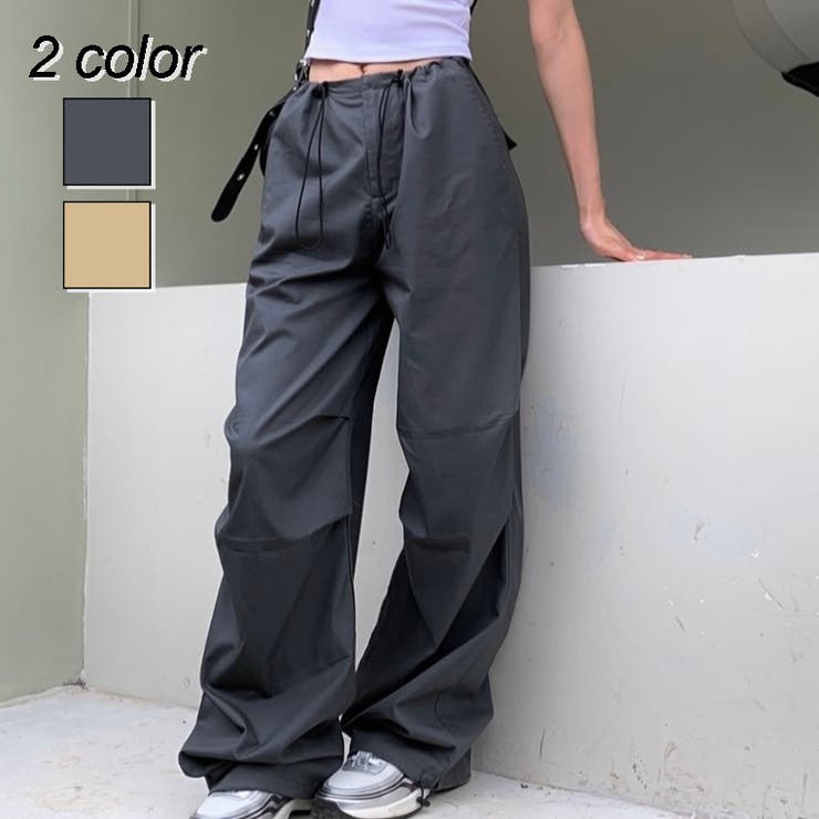 ウエストスピンドルパラシュートパンツ[品番:SHNW0010626 ウエストスピンドルパラシュートパンツ[品番:SHNW0010626