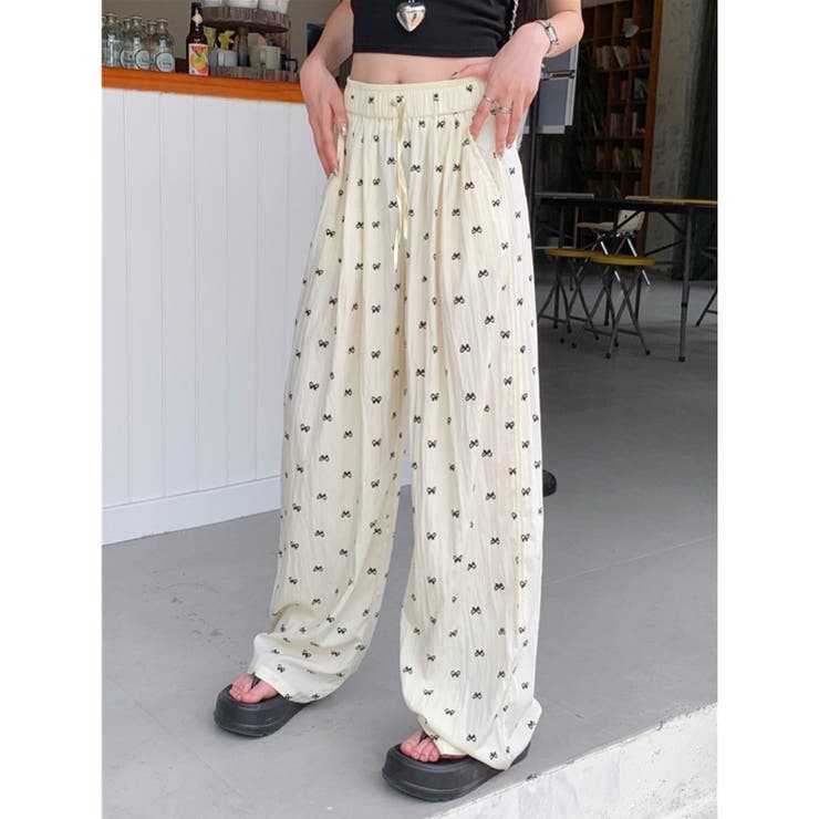 専用！　TO BE CHIC　イージーパンツ　リボン　ワイドパンツ　フリル 大切な人へのギフト探し CHIC BE TO 専用！ イージーパンツ