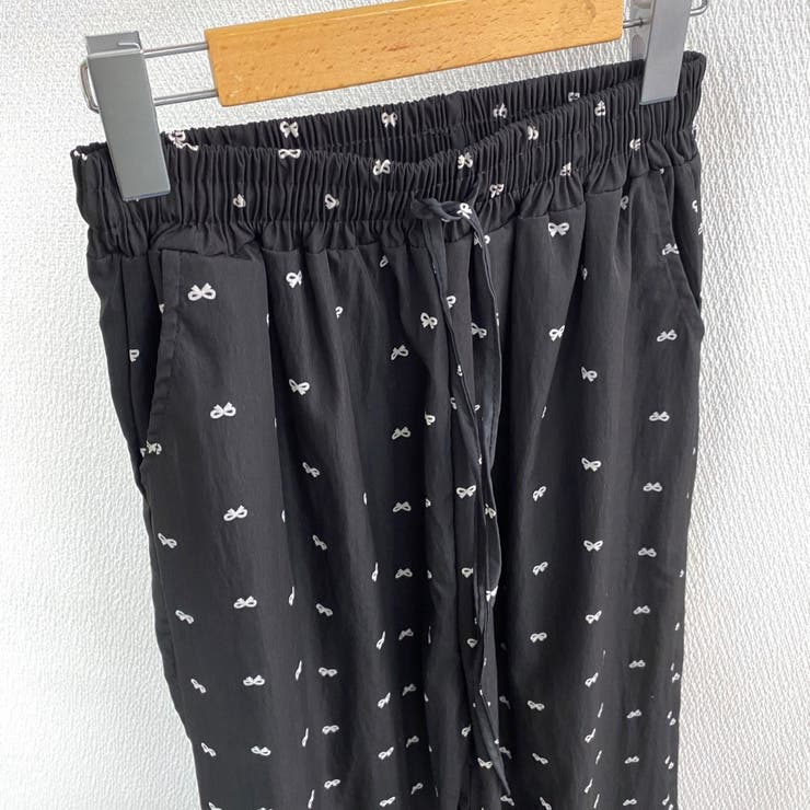 ミニリボン柄ワイドイージーパンツ | LADY LIKE  | 詳細画像18 