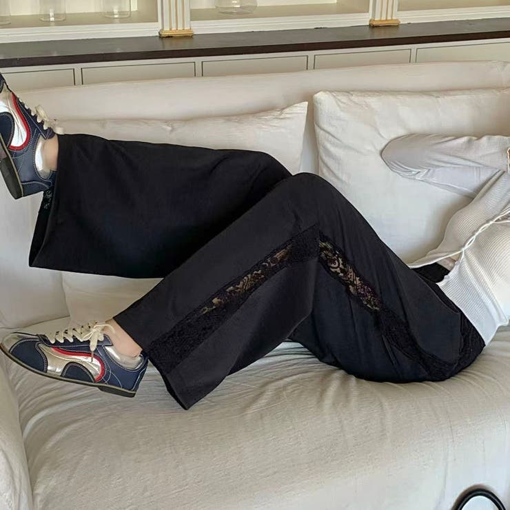 【春夏新作】サイドレースワイドイージーパンツ | LADY LIKE  | 詳細画像17 