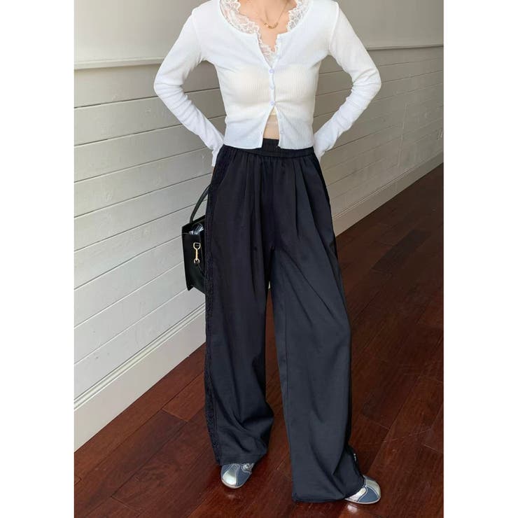 【春夏新作】サイドレースワイドイージーパンツ | LADY LIKE  | 詳細画像18 