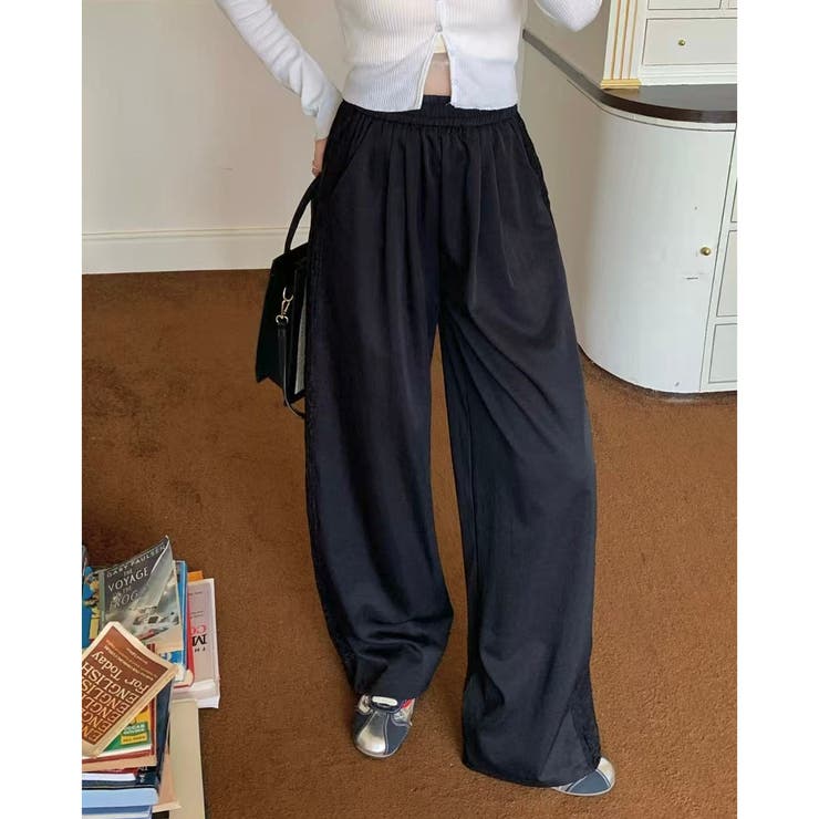 【春夏新作】サイドレースワイドイージーパンツ | LADY LIKE  | 詳細画像19 