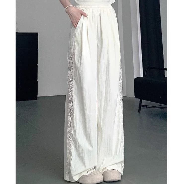 【春夏新作】サイドレースワイドイージーパンツ | LADY LIKE  | 詳細画像21 