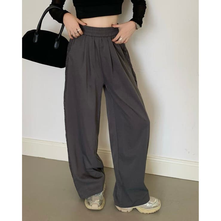 【春夏新作】サイドレースワイドイージーパンツ | LADY LIKE  | 詳細画像7 