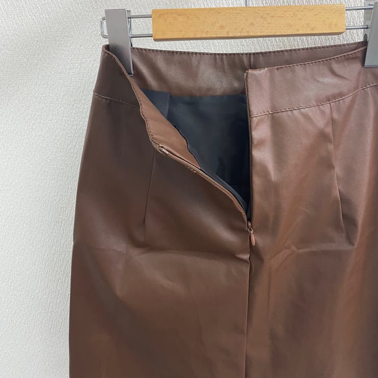 フェイクレザー台形ミニスカート | LADY LIKE  | 詳細画像33 