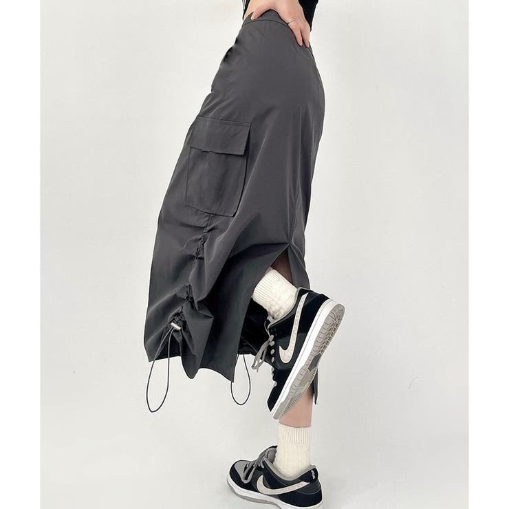 サイド絞りストレッチカーゴスカート | LADY LIKE  | 詳細画像8 