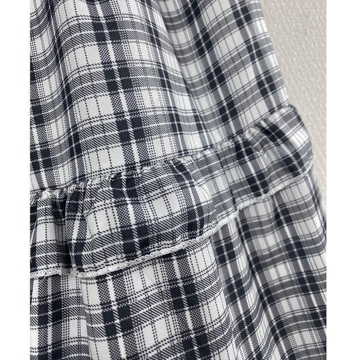 ミニチェック柄3段ティアードロングスカート | LADY LIKE  | 詳細画像16 