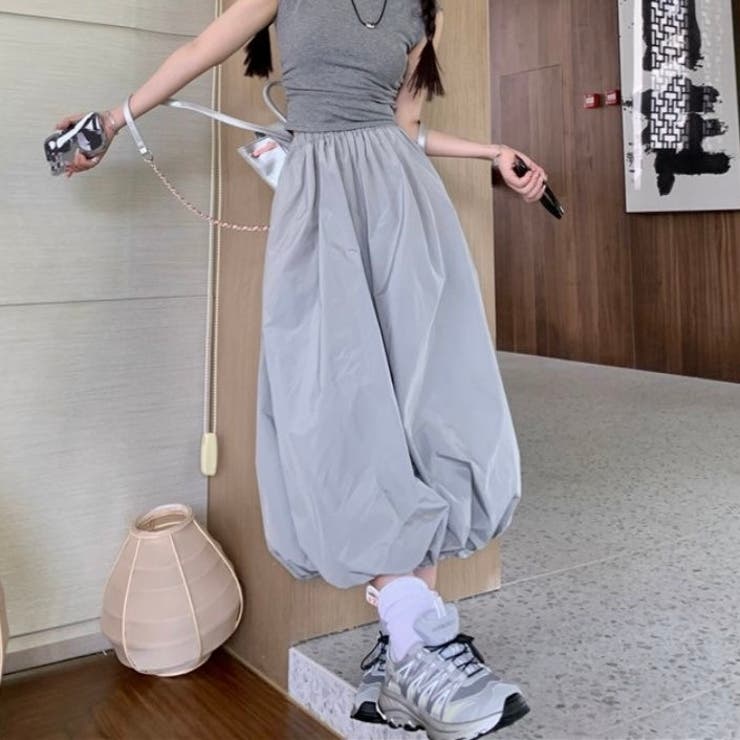 春夏新作】ウエストゴムバルーンスカート[品番：SHNW0012215]｜LADY