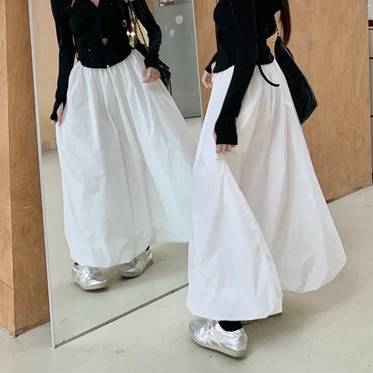 コムデギャルソン　バルーン変形ロングスカート　ボリュームアシンメトリー　ゴム　白 コムデギャルソン バルーン変形ロングスカート ボリューム