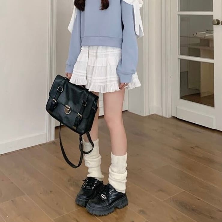 春夏新作】ピンドットティアードミニスカート[品番：SHNW0012317