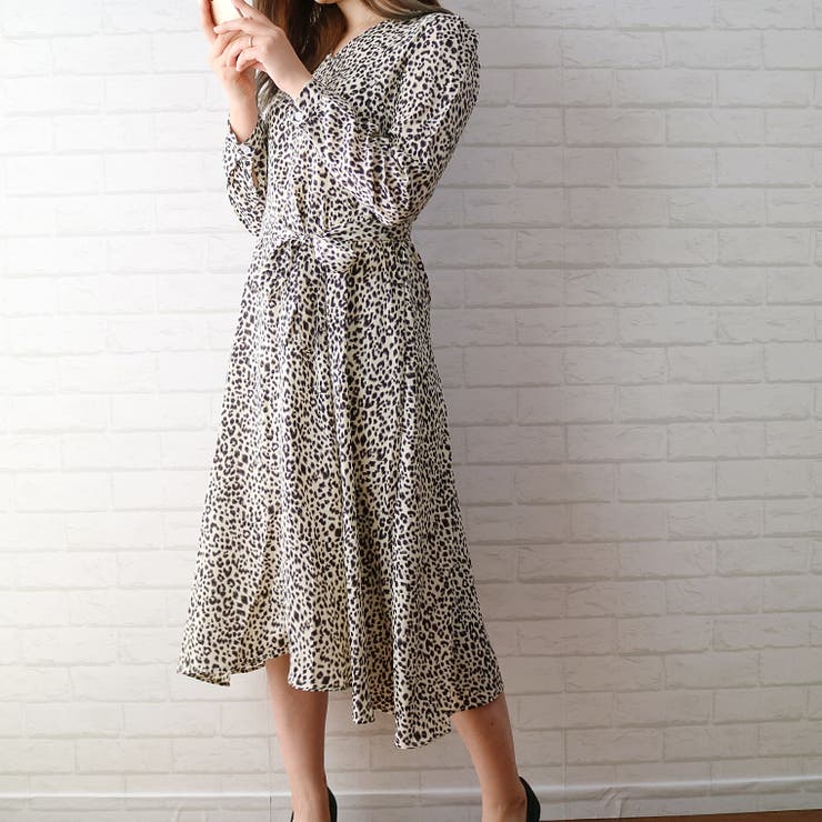 レオパード柄ロングワンピース ワンピ ロング 品番 Shnw Lady Like レディライク のレディースファッション通販 Shoplist ショップリスト