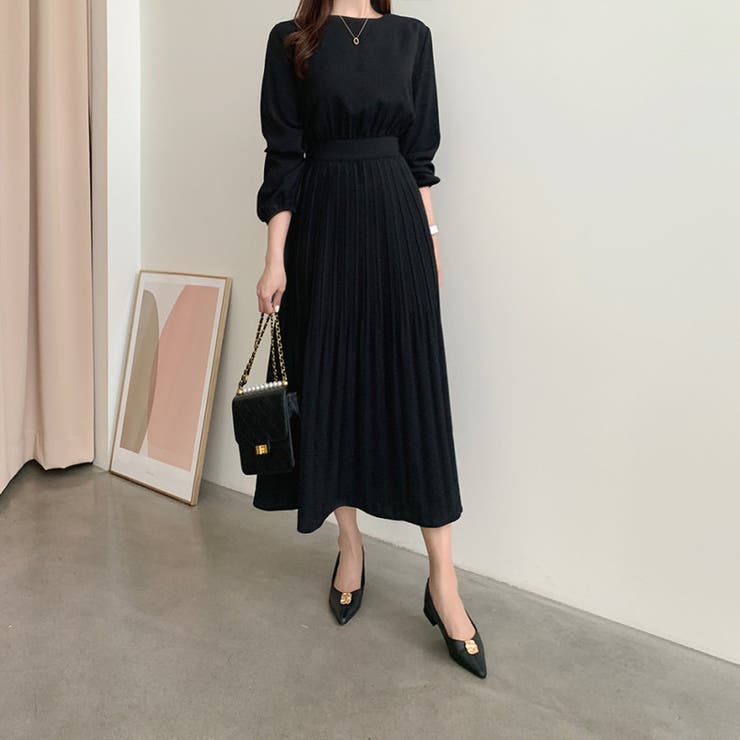 ウエスト切替えミニプリーツとろみワンピース | LADY LIKE  | 詳細画像10 