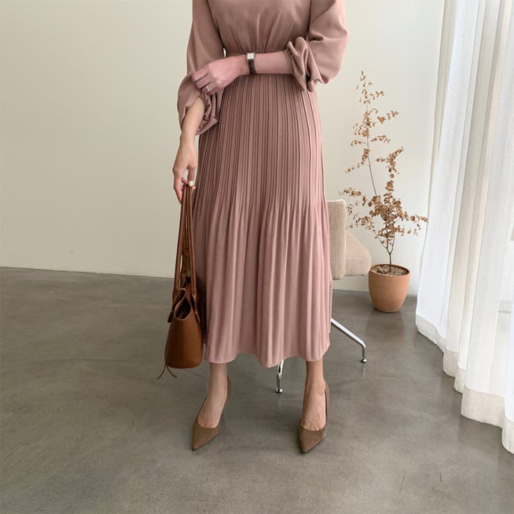 ウエスト切替えミニプリーツとろみワンピース | LADY LIKE  | 詳細画像6 