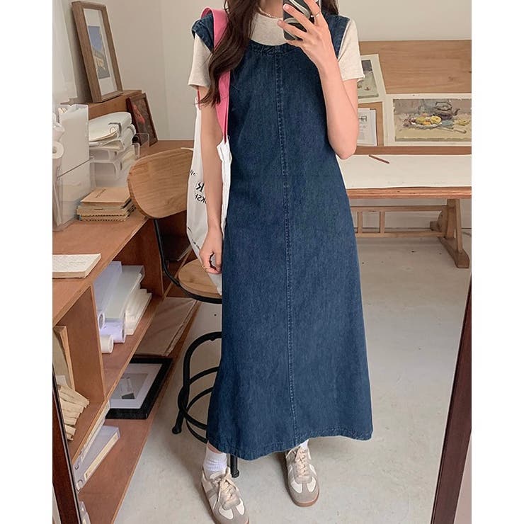 美品⭐️ラルフローレン　デニムワンピース　9号サイズ バックリボン 後ろリボンデニムワンピース | レディースファッション通販 - DHOLIC