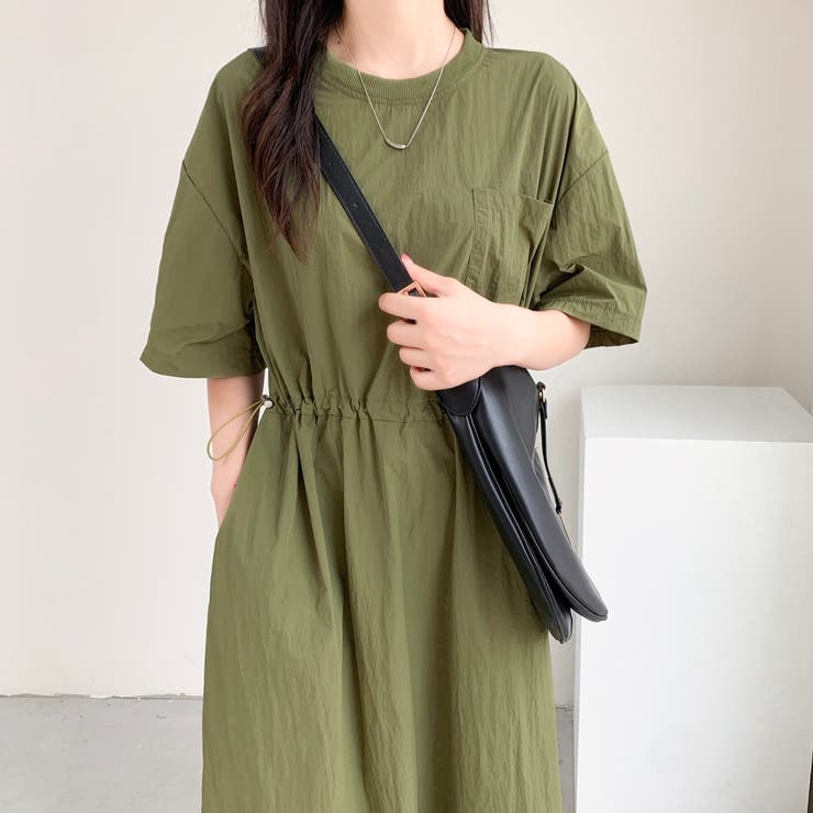 有松絞り　シンプルワンピース　ロング丈　ベルト付き 有松絞り シンプルワンピース ロング丈 ベルト付き