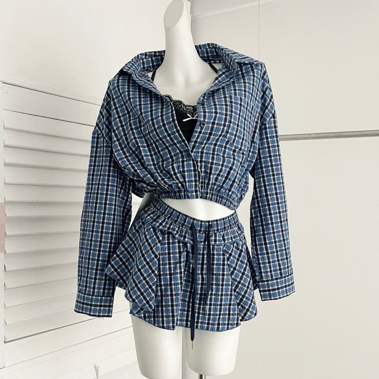 【春夏新作】ミニスカート付きバルーンシャツセットアップ | LADY LIKE  | 詳細画像31 