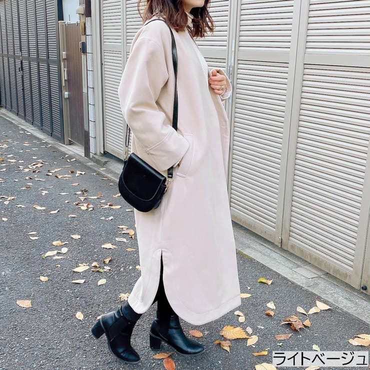 ノーカラーゆったりコート ロング マキシ 品番 Shnw Lady Like レディライク のレディースファッション 通販 Shoplist ショップリスト