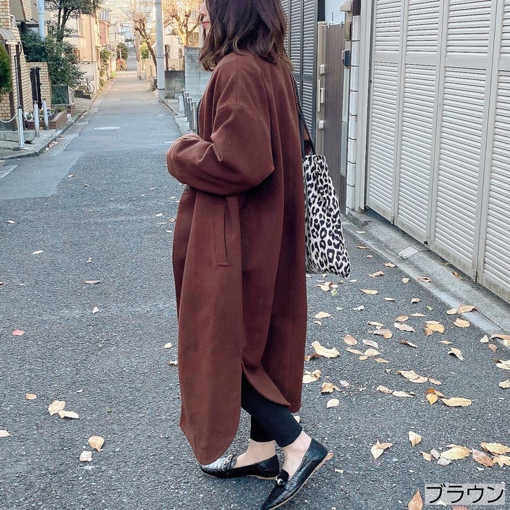 ノーカラーゆったりコート ロング マキシ 品番 Shnw Lady Like レディライク のレディースファッション 通販 Shoplist ショップリスト