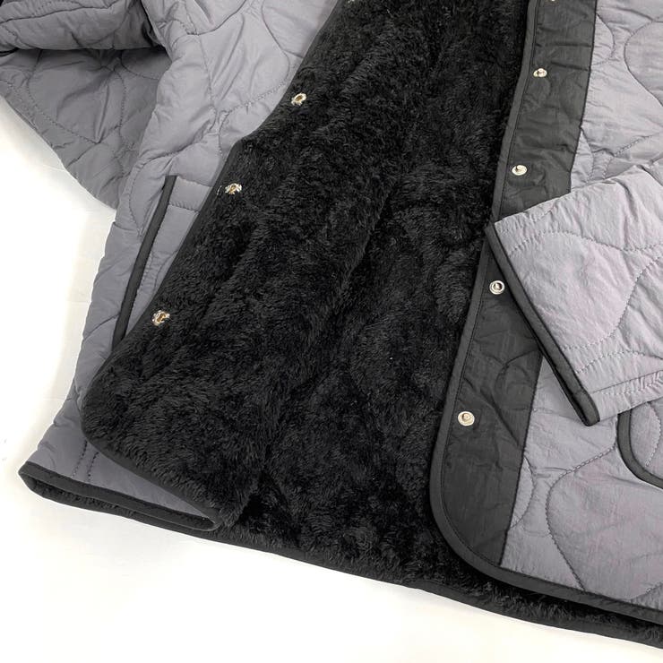 裏ボア配色キルティングジャケット | LADY LIKE  | 詳細画像16 