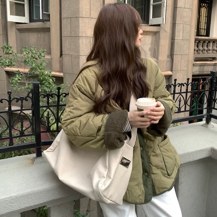 裏ボア配色キルティングジャケット | LADY LIKE  | 詳細画像2 