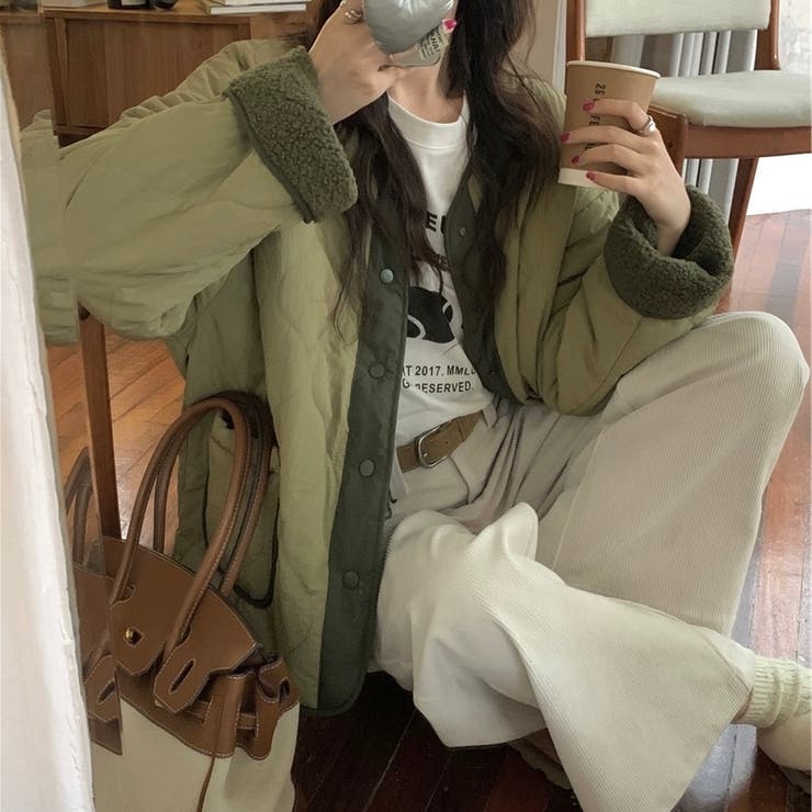 裏ボア配色キルティングジャケット | LADY LIKE  | 詳細画像11 