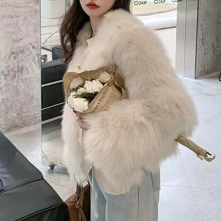 異素材切替えフェイクファージャケット | LADY LIKE  | 詳細画像33 