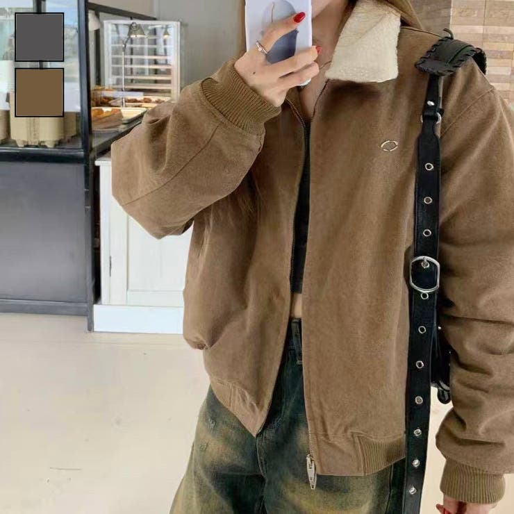 ワークテイスト裏ボアジャケット | LADY LIKE  | 詳細画像1 