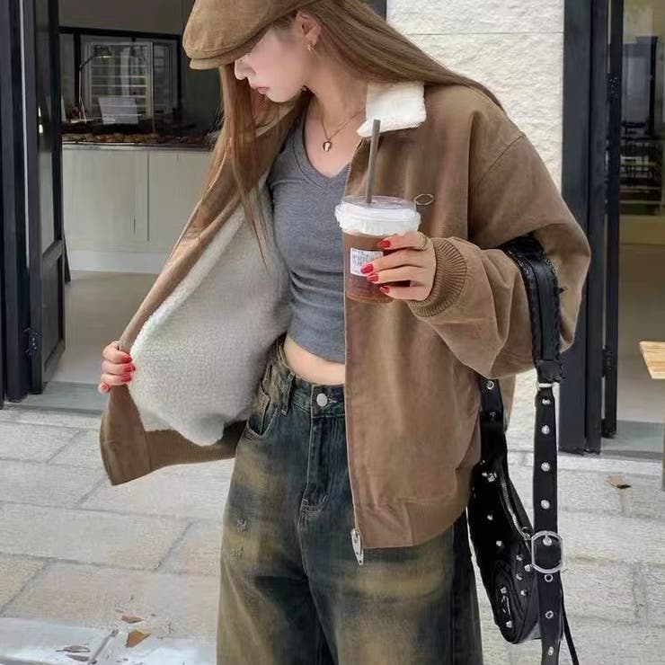 ワークテイスト裏ボアジャケット | LADY LIKE  | 詳細画像15 