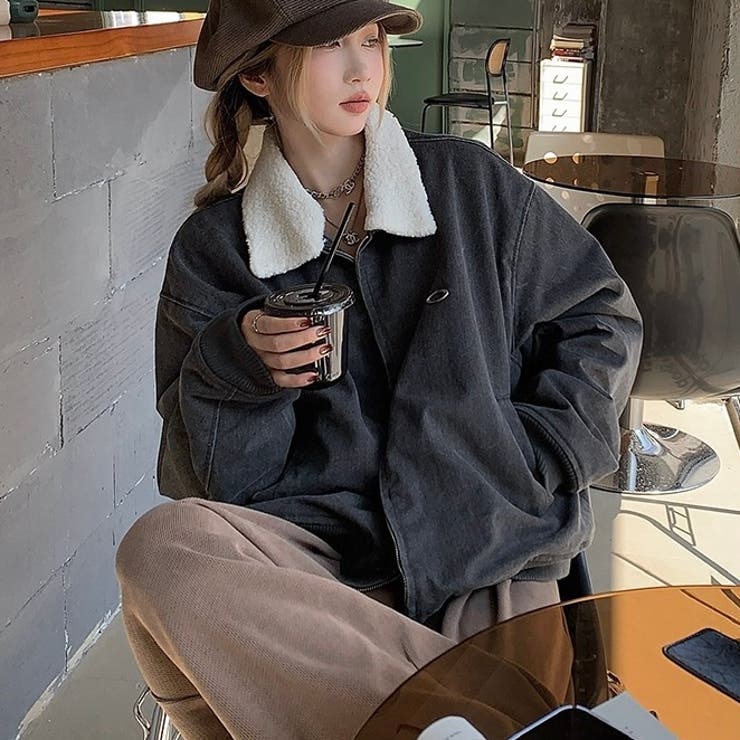 ワークテイスト裏ボアジャケット | LADY LIKE  | 詳細画像4 