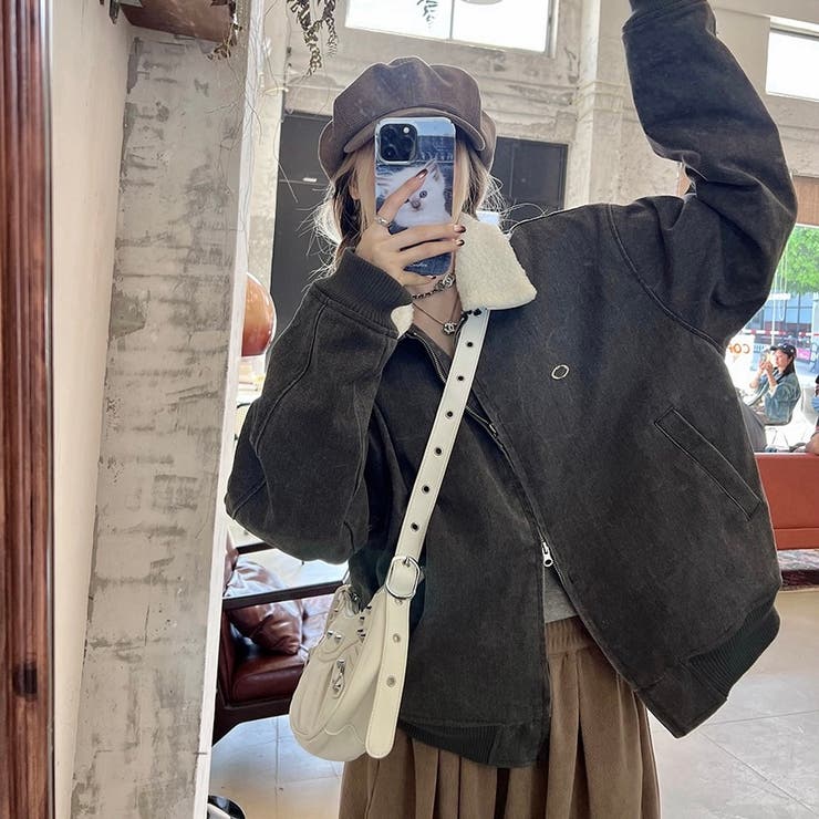 ワークテイスト裏ボアジャケット | LADY LIKE  | 詳細画像9 