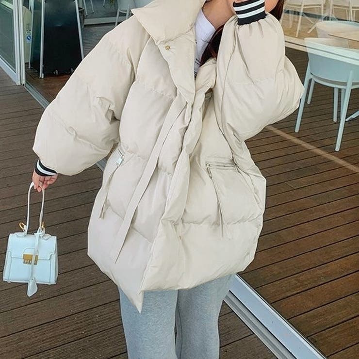 ベルトデザイン中綿ジャケット | LADY LIKE  | 詳細画像3 