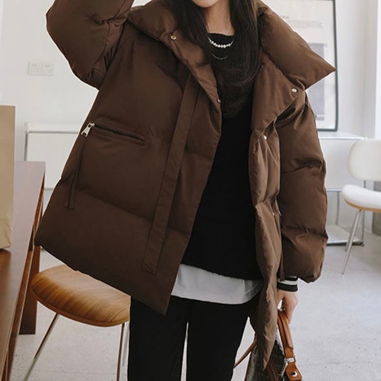 ベルトデザイン中綿ジャケット | LADY LIKE  | 詳細画像8 