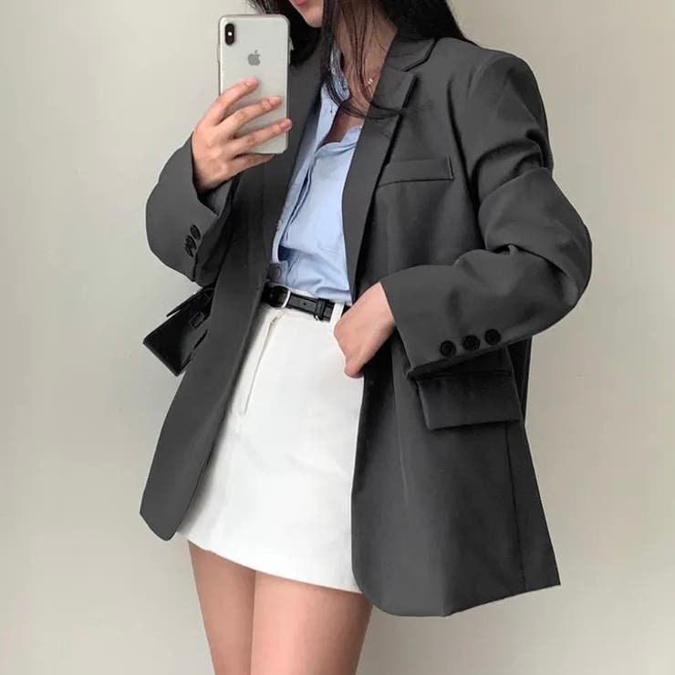 【春夏新作】１つボタンゆったりテーラードジャケット | LADY LIKE  | 詳細画像10 