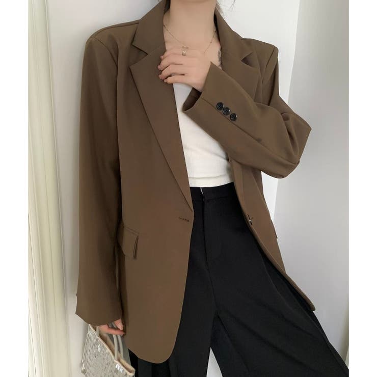 【春夏新作】１つボタンゆったりテーラードジャケット | LADY LIKE  | 詳細画像35 