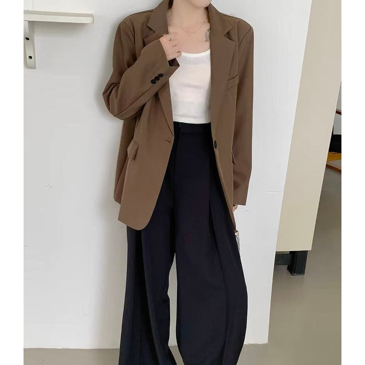 【春夏新作】１つボタンゆったりテーラードジャケット | LADY LIKE  | 詳細画像37 