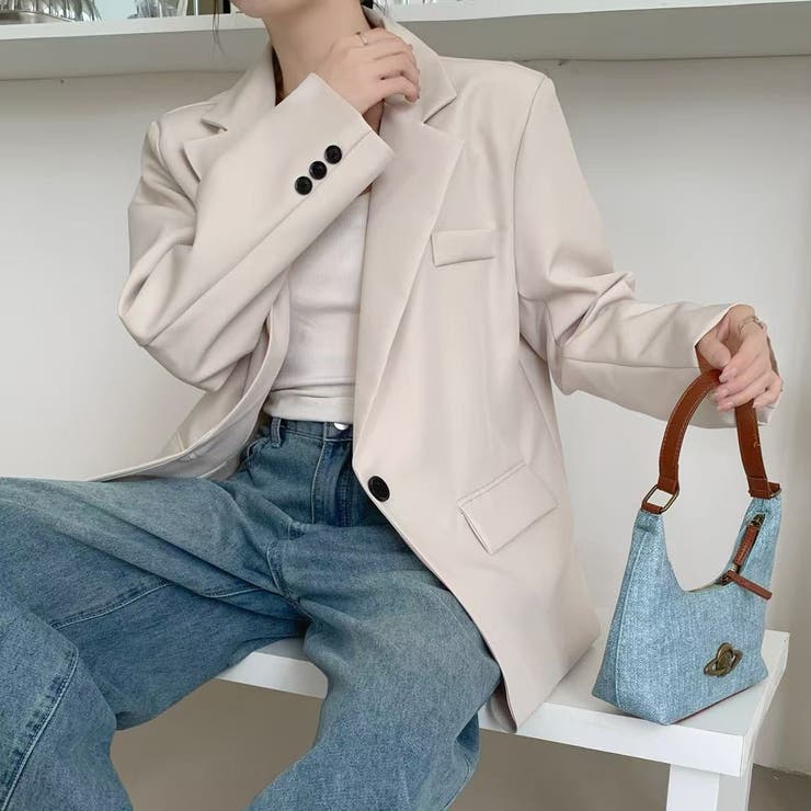 【春夏新作】１つボタンゆったりテーラードジャケット | LADY LIKE  | 詳細画像42 