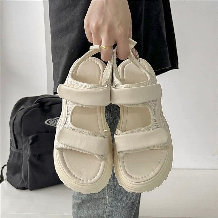 厚底ベルクロサンダル | LADY LIKE  | 詳細画像13 