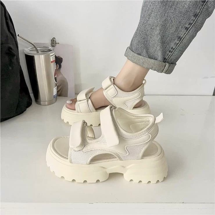 厚底ベルクロサンダル | LADY LIKE  | 詳細画像14 