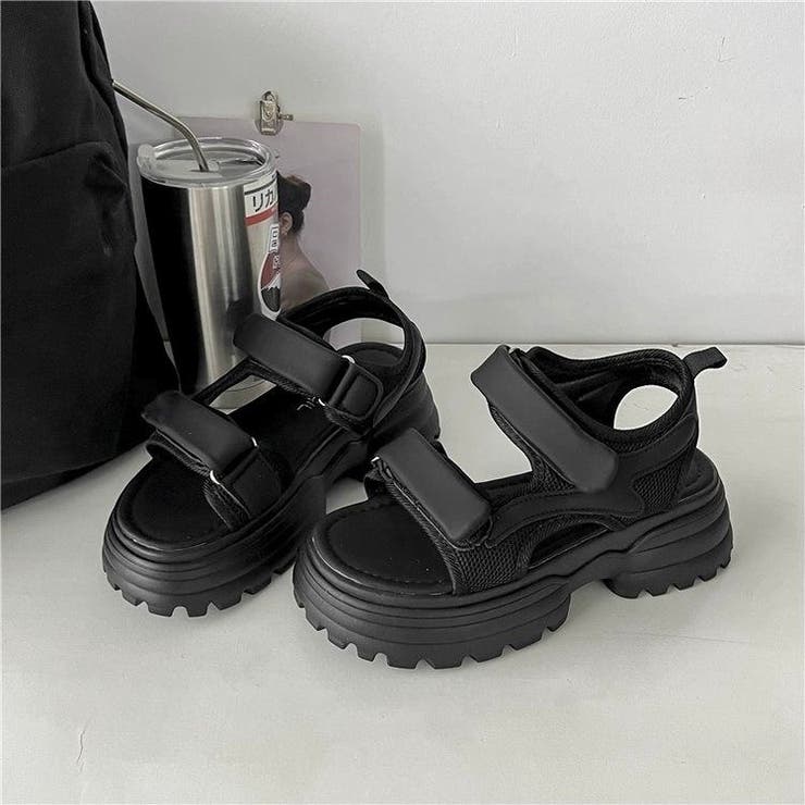 厚底ベルクロサンダル | LADY LIKE  | 詳細画像20 