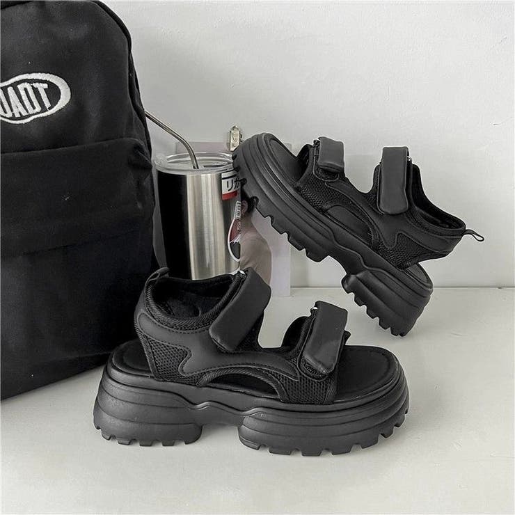 厚底ベルクロサンダル | LADY LIKE  | 詳細画像21 