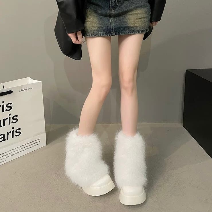 美品！MONNALISA☆モナリザ☆ベア☆エナメル ファーブーツ☆18cm Side gore long boots – MIRROR9