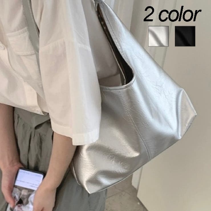 メタリックワンハンドルショルダーバッグ[品番：SHNW0010834]｜LADY 