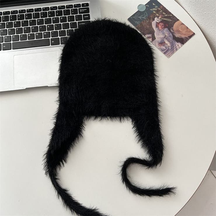 耳あて付きシャギーニット帽 | LADY LIKE  | 詳細画像13 