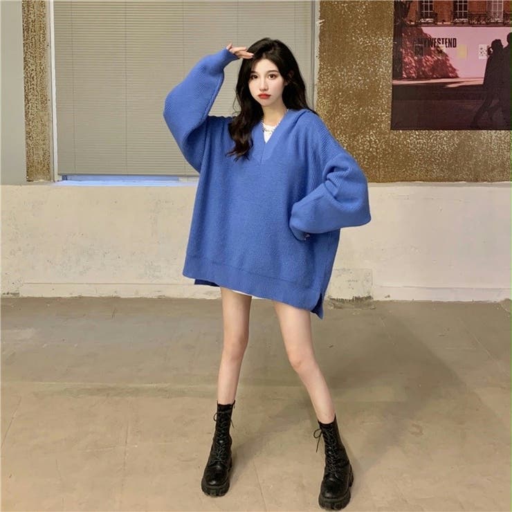 [NOTHING WRITTEN] ストライプ カラーニット / 韓国ブランド A'GAM/9×.kom『WaiKei/ワイケイ』Maltese big graphic knit