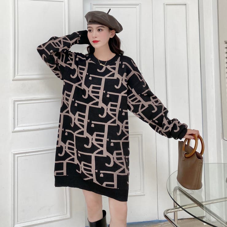 絶妙なカジュアルな印象に、ニットプルオーバー 韓国ファッション 春服 | Sibra | 詳細画像30 